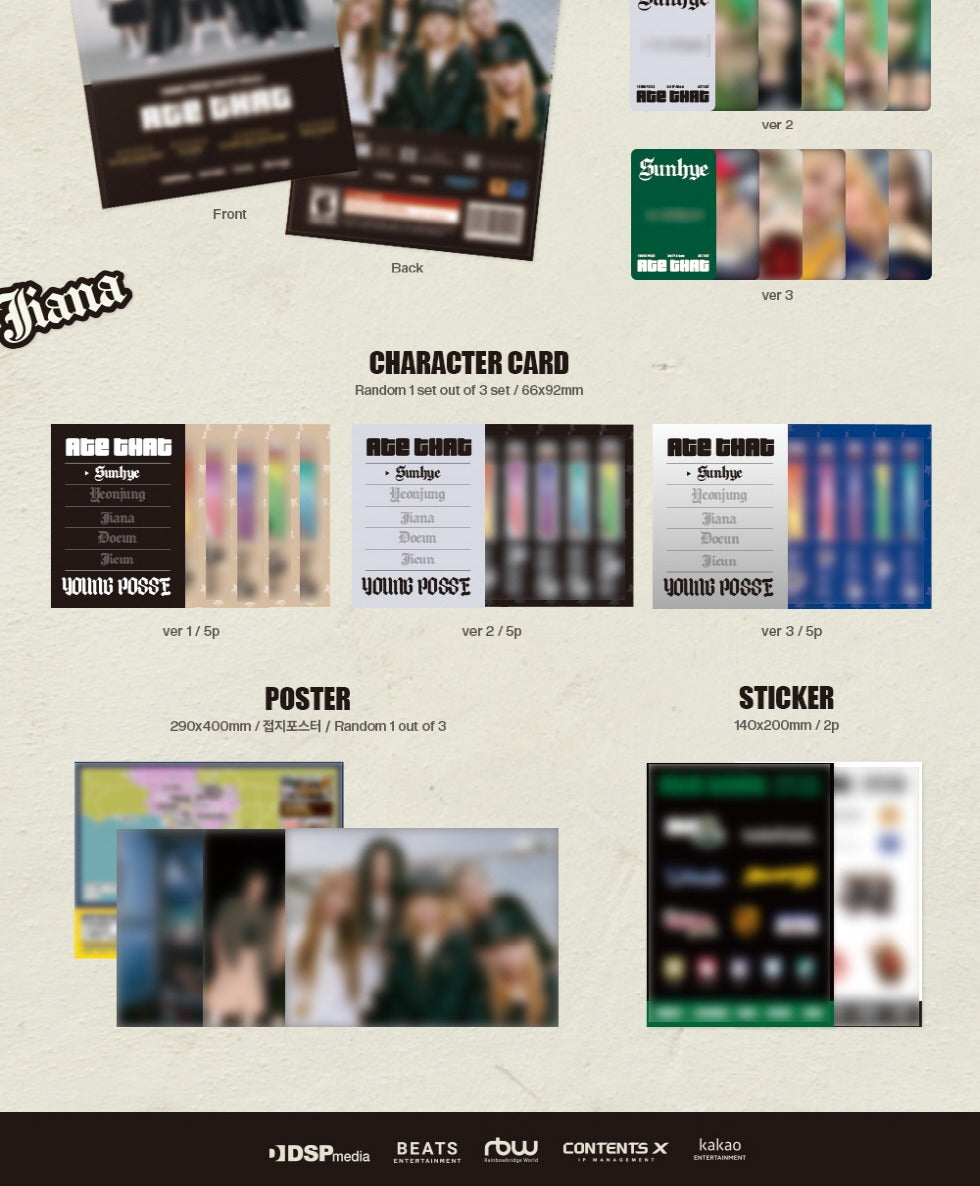 Young Posse - 3rd EP Album ATE That (8 THAT).