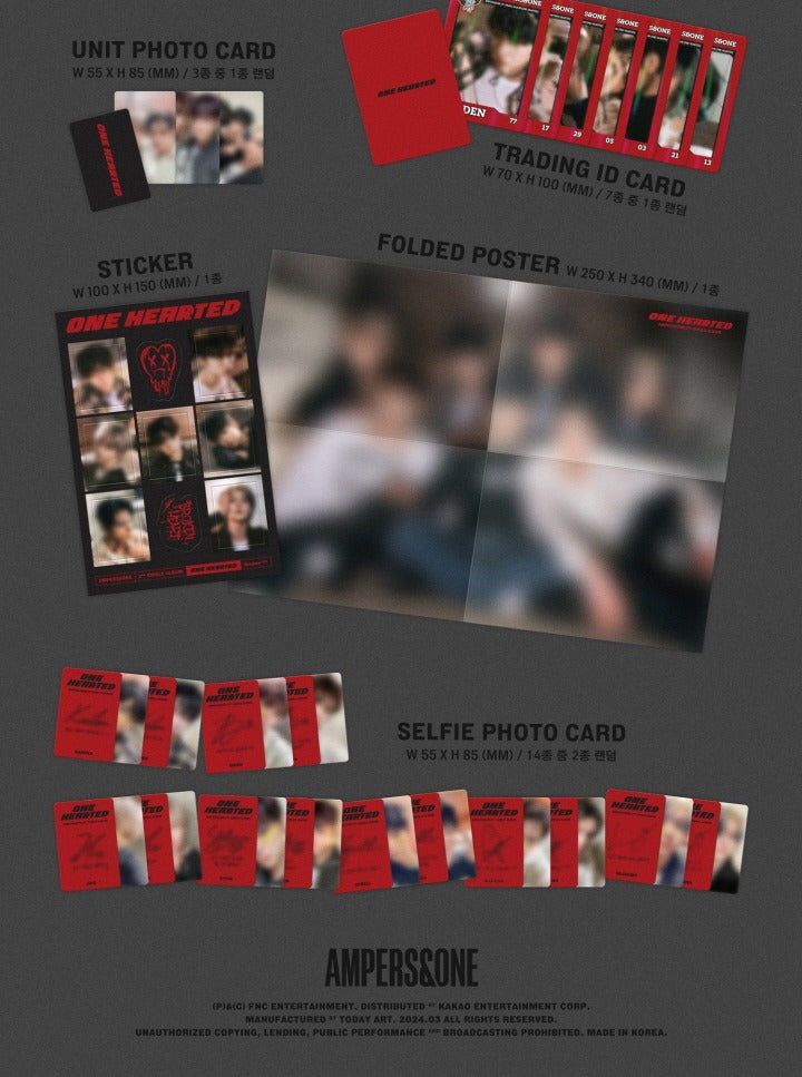 AMPERS&ONE 2nd Single Album ONE HEARTED (2 Versions).