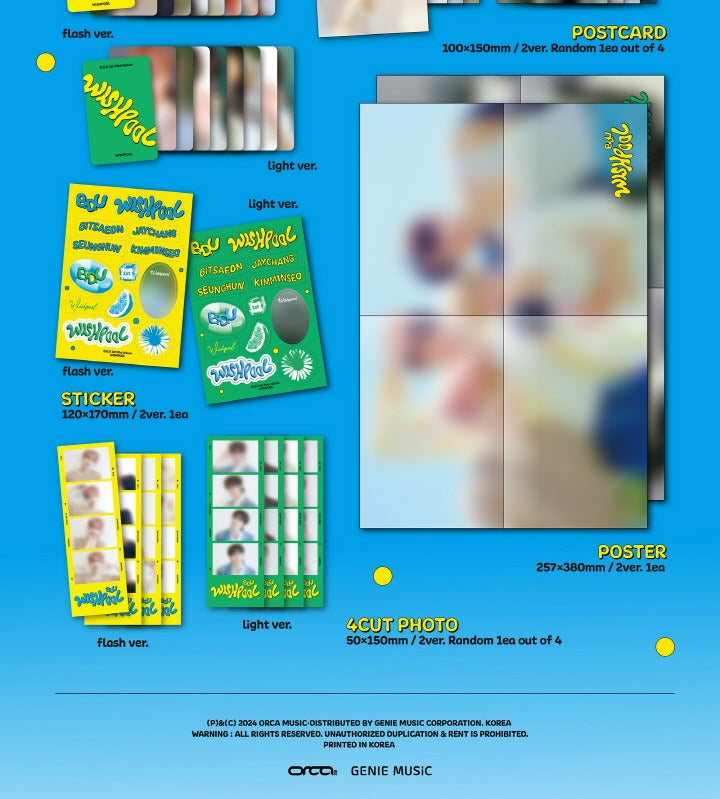 B.D.U 1st Mini Album Wishpool (2 Versions).