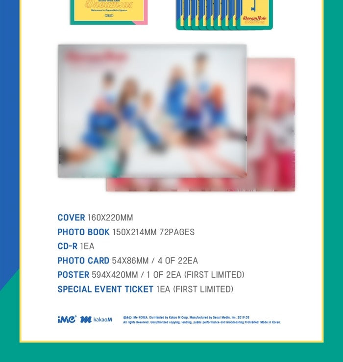 DreamNote 2nd Single Album Dream:us.