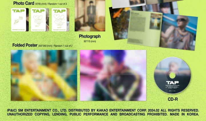 TAEYONG 2nd Mini Album Tap Digipack Version.