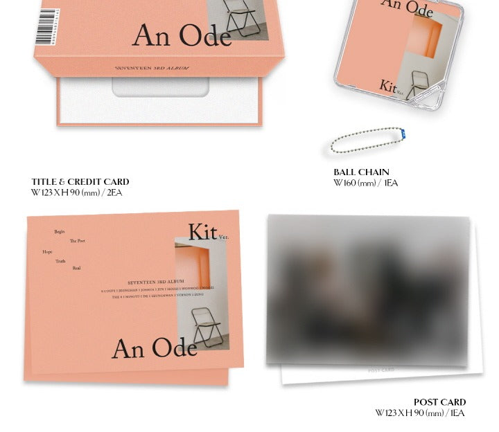 Seventeen 3rd Album An Ode KiT Version.