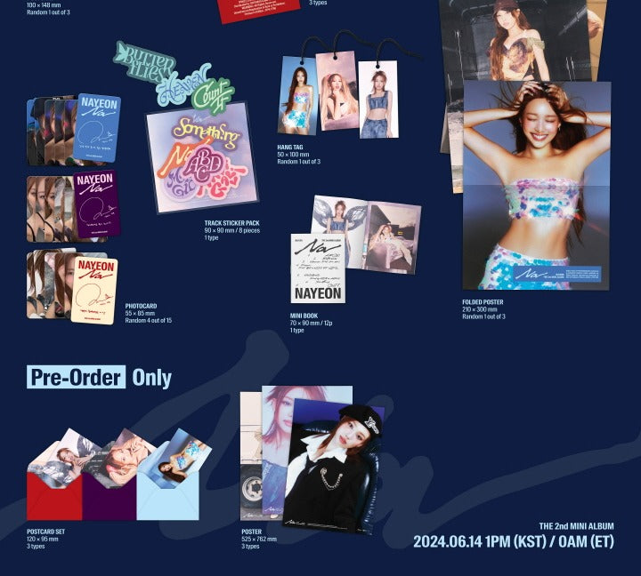 Nayeon Twice 2nd Mini Album : NA (3 Versions).