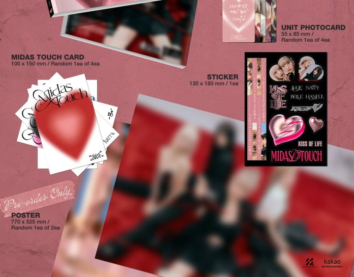 Kiss Of Life 1st Single Album Midas Touch Photobook Version.