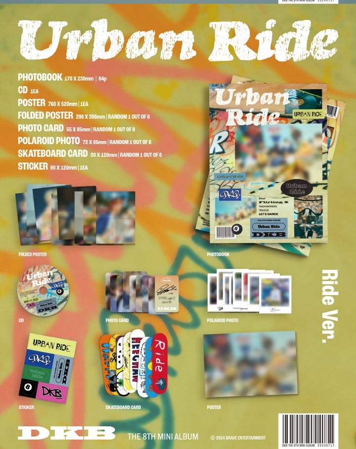 DKB 8th Mini Album Urban Ride (2 Version).