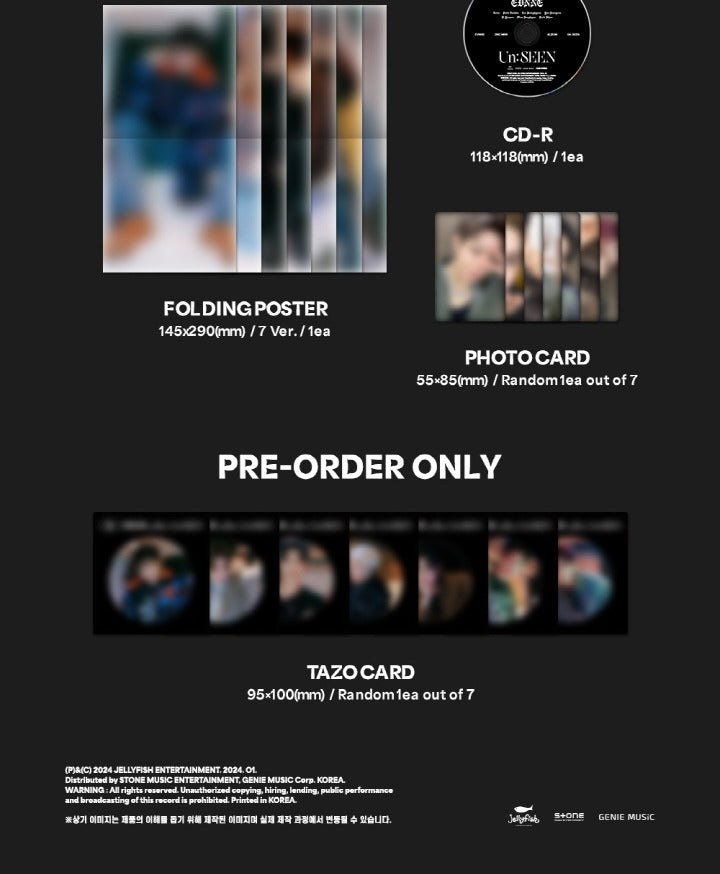 EVNNE 2nd Mini Album Un: SEEN Digipack Version (7 Versions) Random