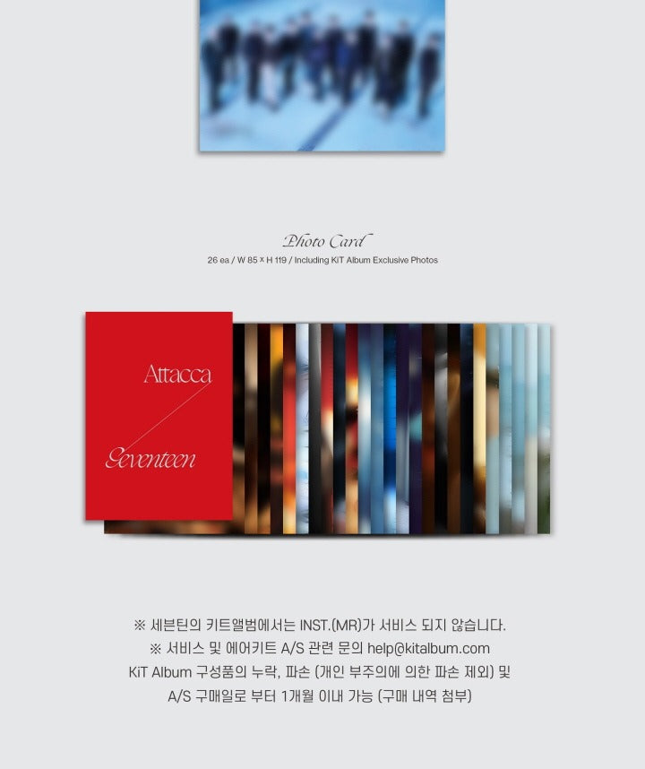 Seventeen 9th Mini Album ATTACCA KiT Version.