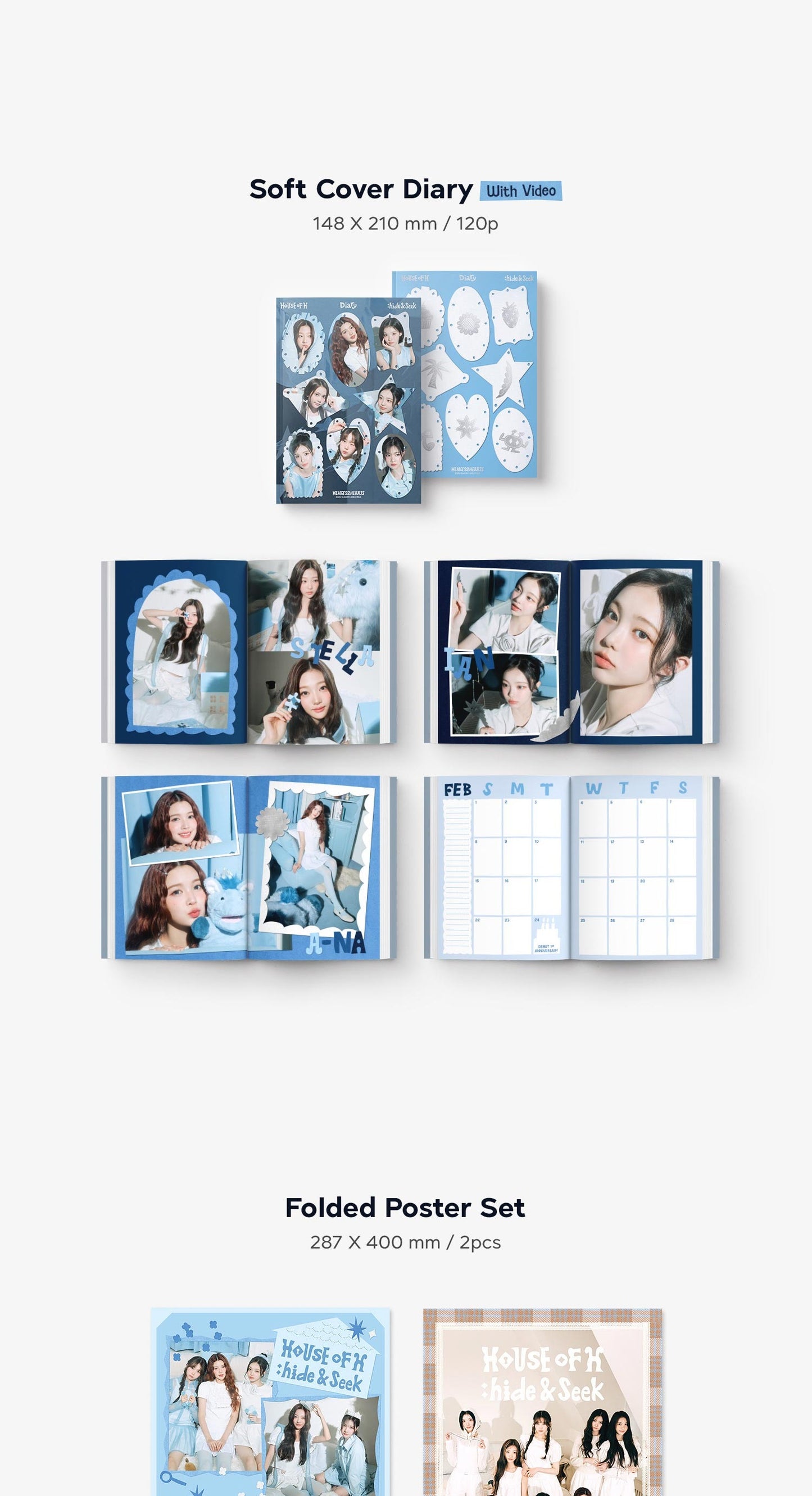 (PRE-ORDER 2025-12-26) Hearts2Hearts - 2026 Season's Greetings Video Edition (POB - Photocard Set + Removable Sticker)(๐ K-Towns 2026 Season's Greetings Event!)