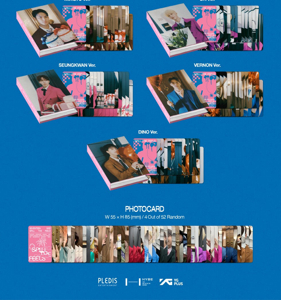 Seventeen 12th Mini Album Spill the Feels Carat Version.