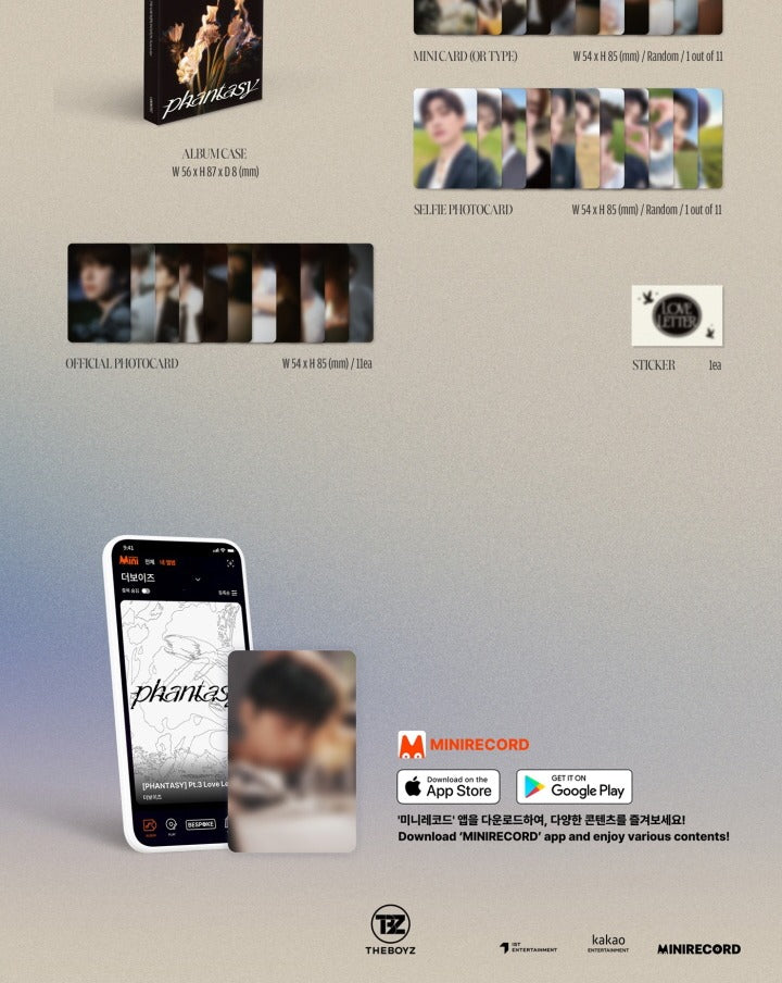 The Boyz 2nd Album Phantasy PT.3 Love Letter Platform Version (2 Versions).