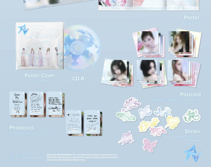 Red Velvet Cosmic Poster Version (2 Versions).