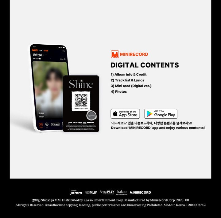 Libelante Single album Shine, Platform version
