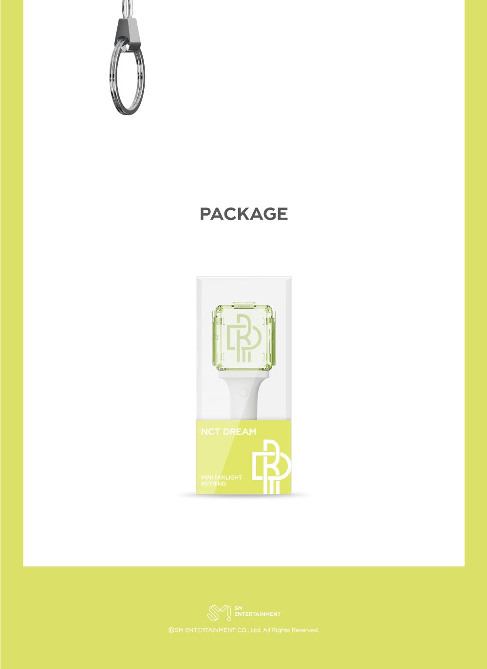 NCT DREAM - MINI FANLIGHT KEYRING (NEW LIGHT)(Mini Light Stick Keyring).