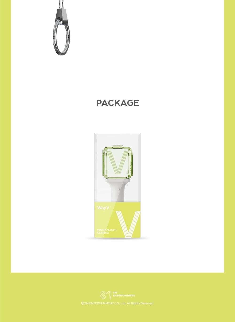 WayV - MINI FANLIGHT KEYRING (NEW LIGHT)(Mini Light Stick Keyring).