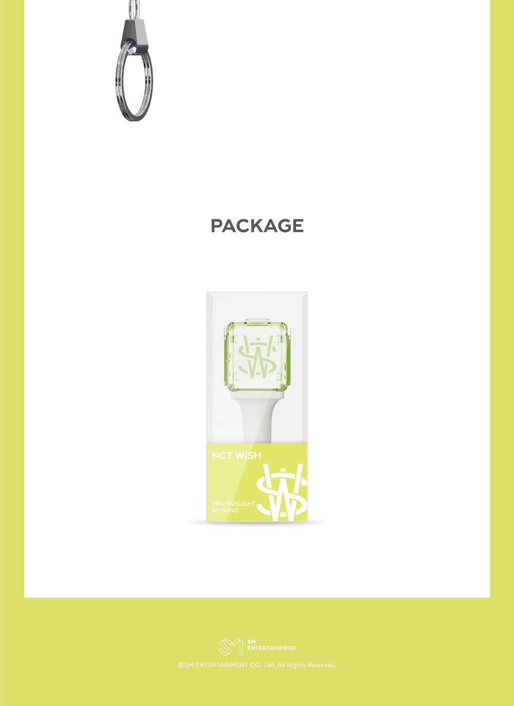 NCT WISH - MINI FANLIGHT KEYRING (NEW LIGHT)(Mini Light Stick Keyring).