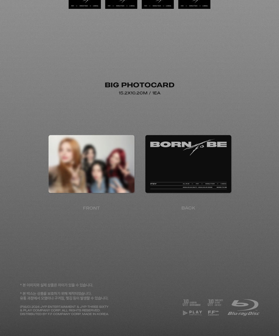 ITZY - 2nd World Tour - Born to be in Seoul Blu-ray (POB Included).
