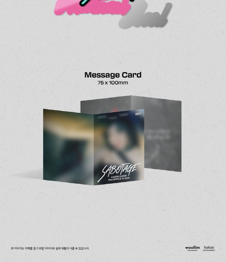 Kwon Eunbi 2nd Single Album Sabotage.