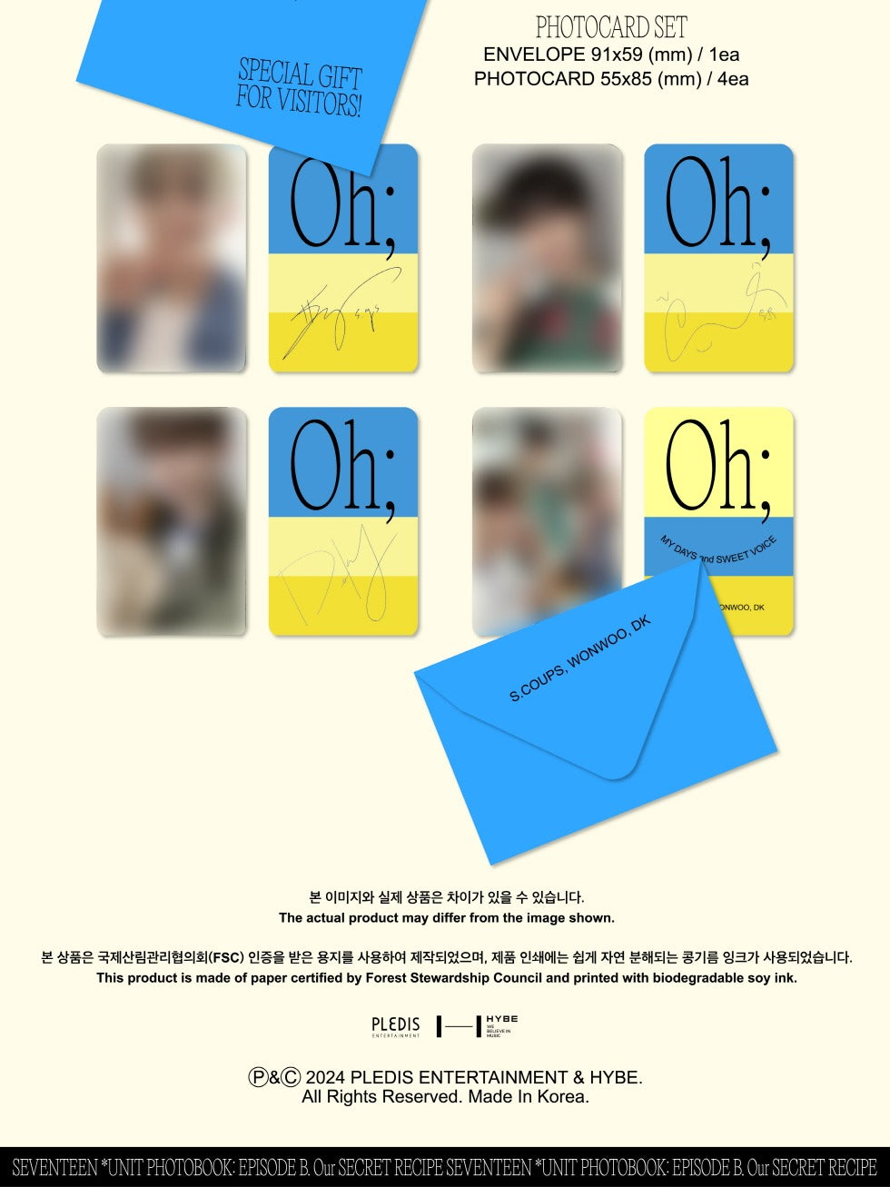 Seventeen - Episode : Oh, My Days and Sweet Voice (2 Versions)(POB: Bookmark 1ea included).