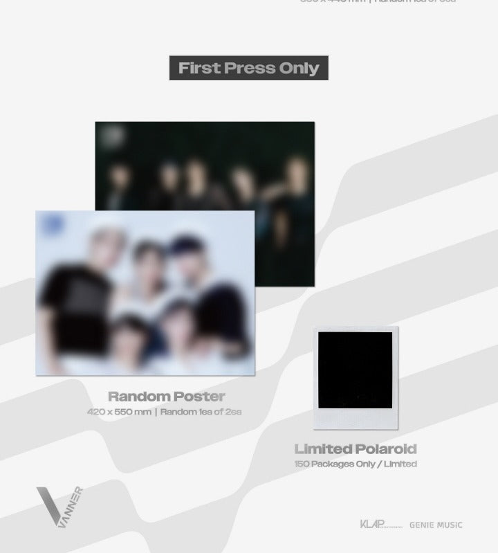 VANNER - 1st Mini Album VENI VIDI VICI (2 Versions) Random 1ea