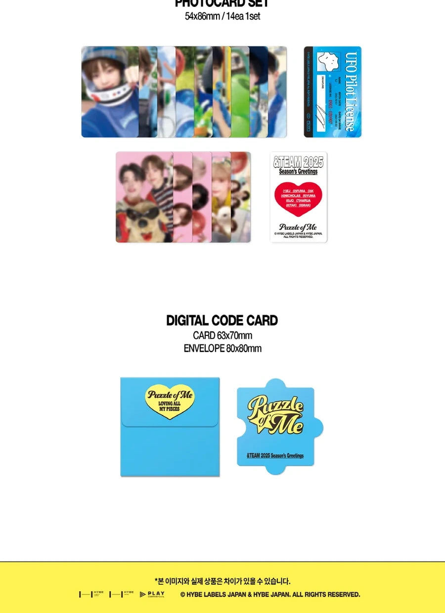 &TEAM - 2025 Season's Greetings_ - Puzzle of Me (POB - Unit 2 cut photo with K-Towns Season's Greetings Event).