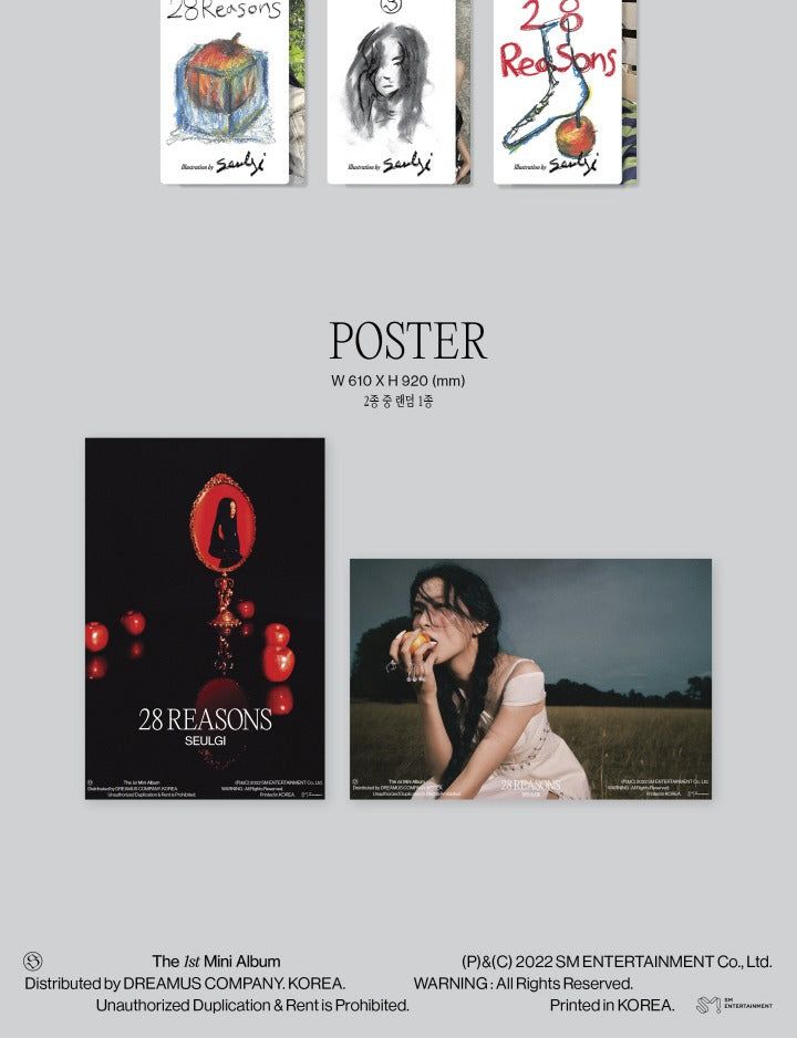 SEULGI(Red Velvet) 28 REASONS Special Version (Random)