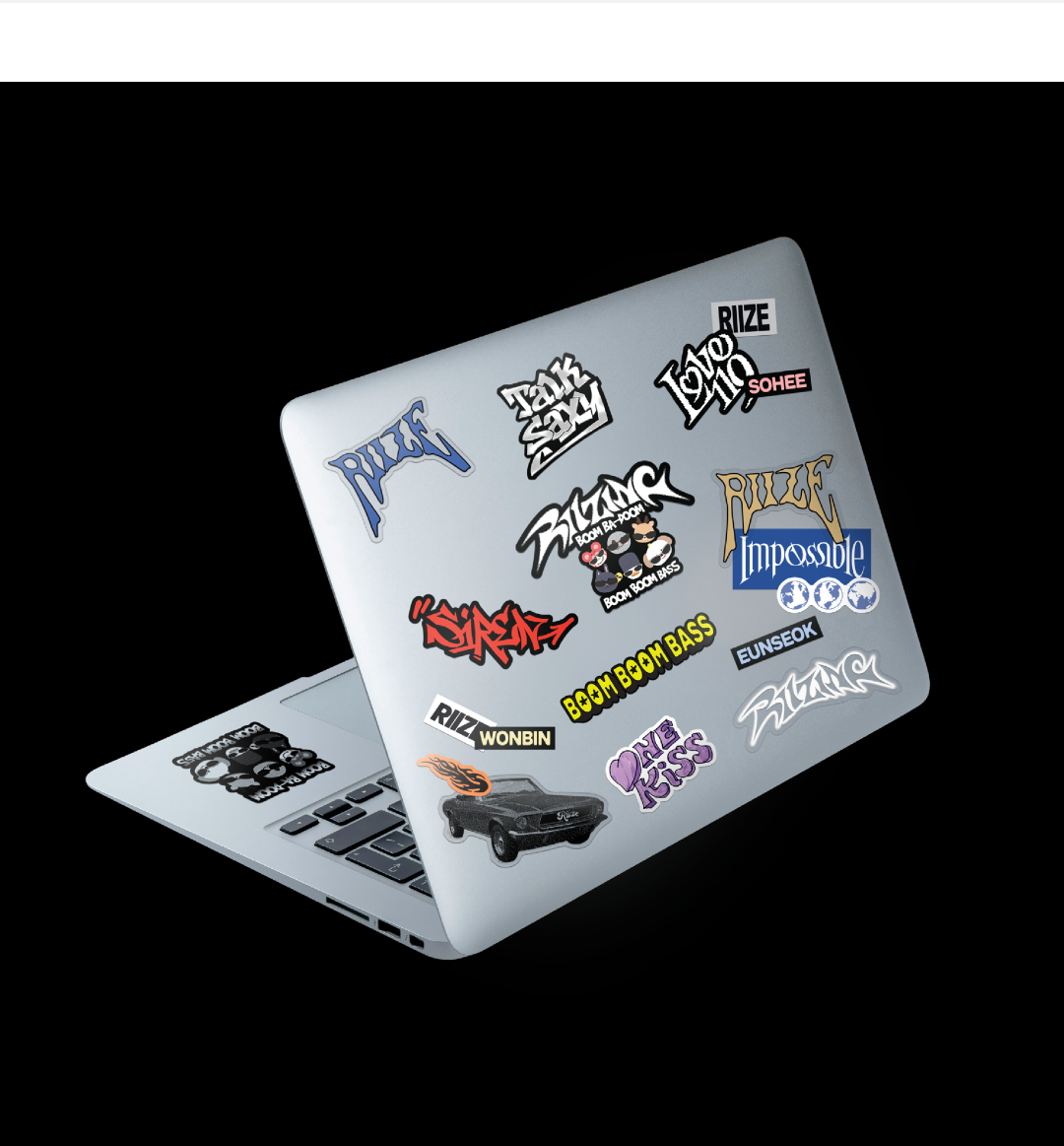 RIIZE 1st Mini Album RIIZING Official MD, Removable Laptop Deco Sticker Set