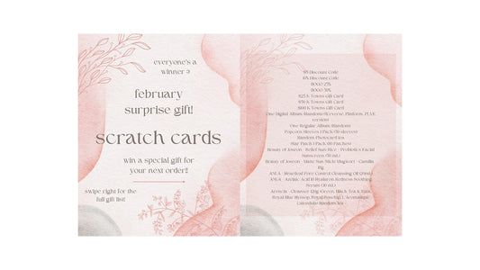February 2025 Surprise Gift - K-Towns Scratch Cards