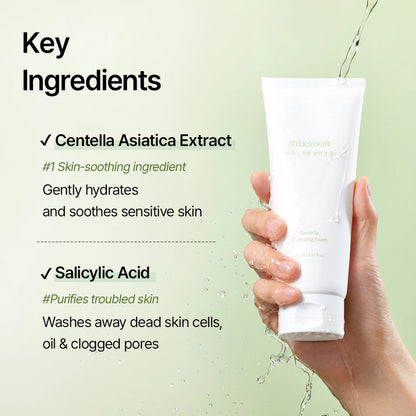 mixsoon - Centella Cleansing Foam (150 mL).