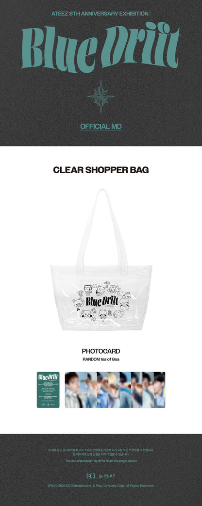 (PRE-ORDER 2026-12-15) ATEEZ - [ATEEZ 8th Anniversity Exhibition: Blue Drift] CLEAR SHOPPER BAG (🎁POB Included Based on Order Amount)