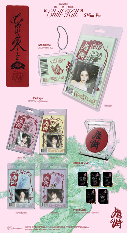RED VELVET 3rd Album Chill Kill SMini Version (5 VERSIONS)