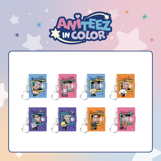 (PRE-ORDER 2026-08-15) ATEEZ x ANITEEZ - POP-UP STORE MD [ANITEEZ IN COLOR] MINI ALBUM KEYRING (8 Versions)(POB Included Based on Order Amount)