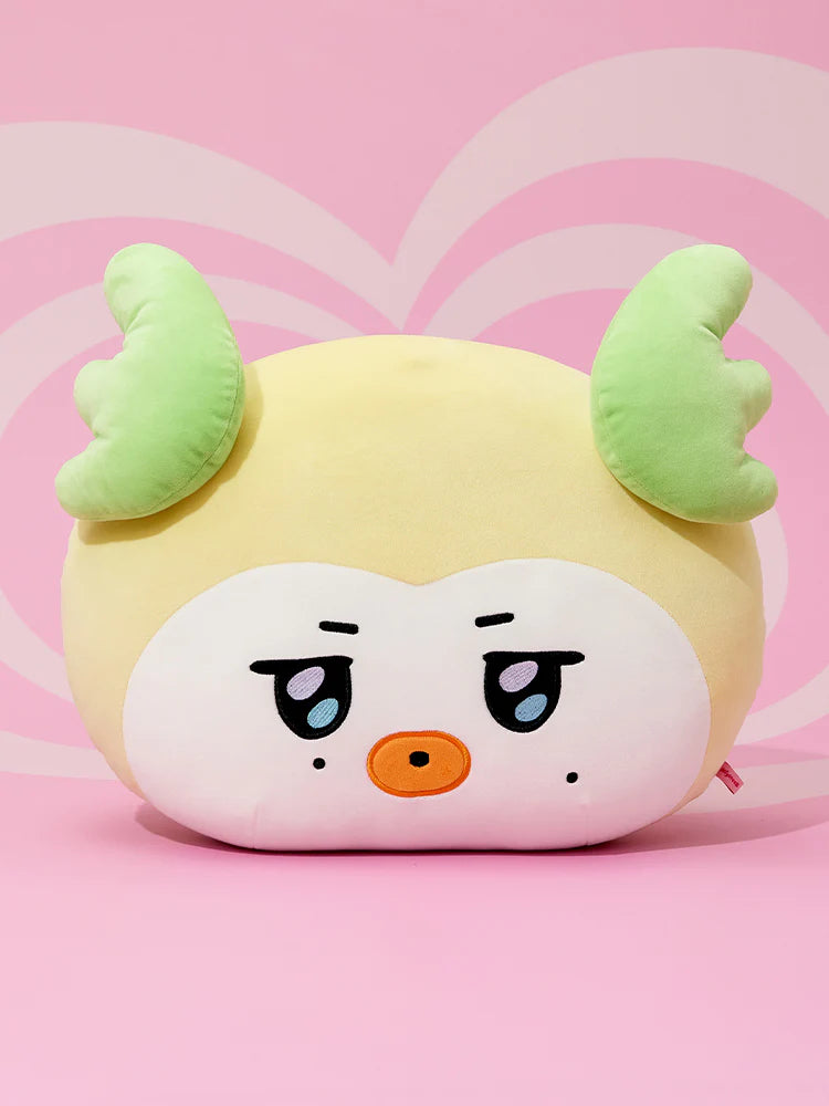 (PRE-ORDER 2025-11-07) ATEEZ - [MIGHTEEZ BIG FACE CUSHION with PHOTO CARD(POB)](8 Versions)(LINE FRIENDS SQUARE MERCH)