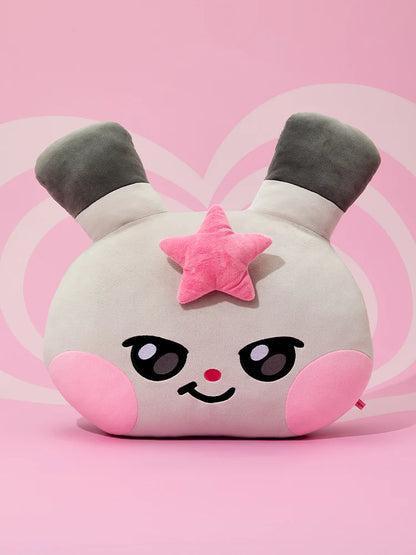 (PRE-ORDER 2025-11-07) ATEEZ - [MIGHTEEZ BIG FACE CUSHION with PHOTO CARD(POB)](8 Versions)(LINE FRIENDS SQUARE MERCH)