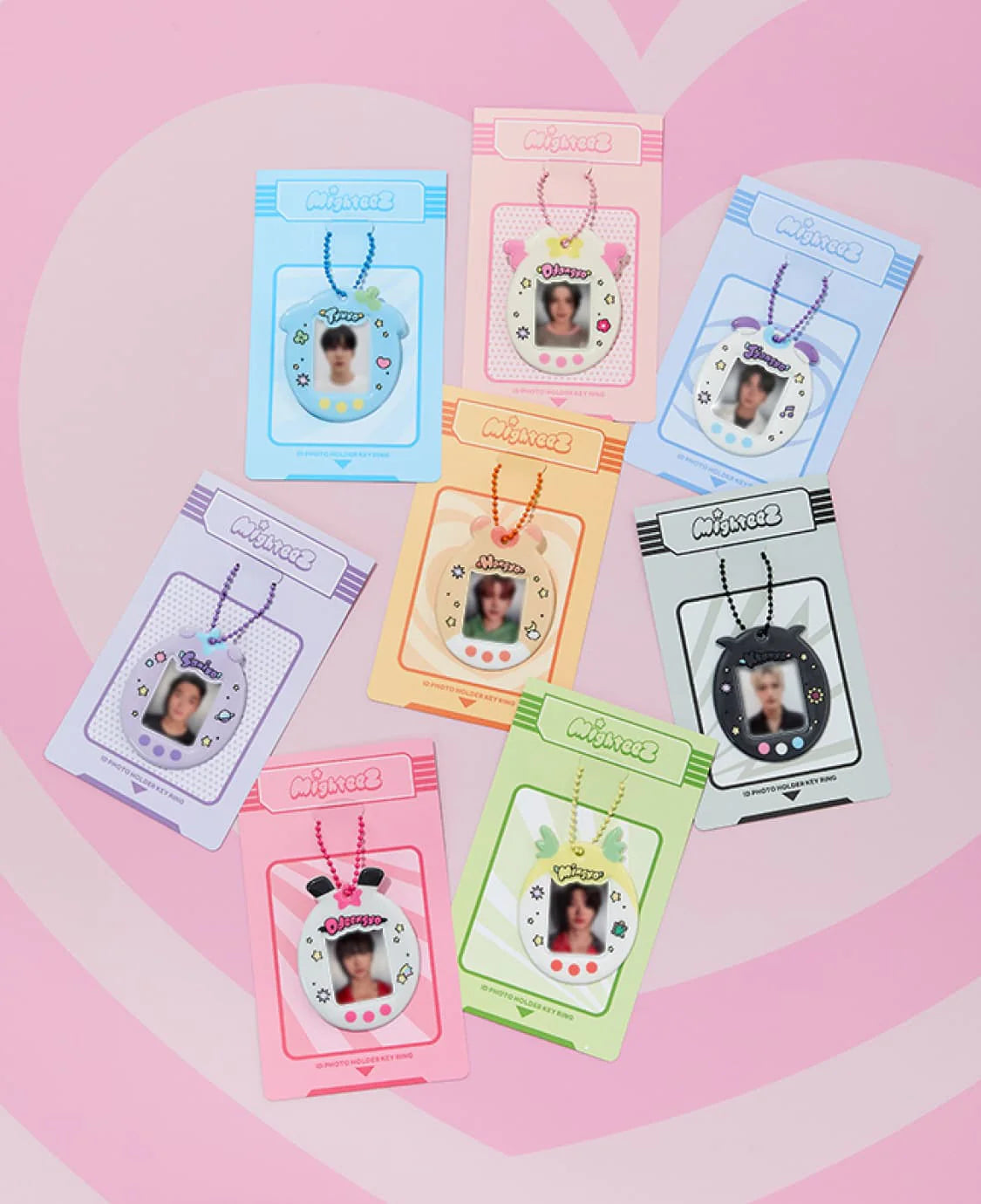 (PRE-ORDER 2025-11-07) ATEEZ - [MIGHTEEZ ID PHOTO CARD HOLDER KEYRING](8 Versions)(LINE FRIENDS SQUARE MERCH)