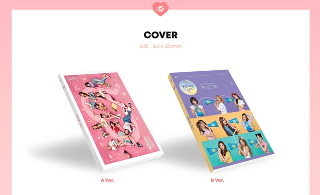 TWICE 5th Mini Album WHAT IS LOVE?, 2 VERSIONS.