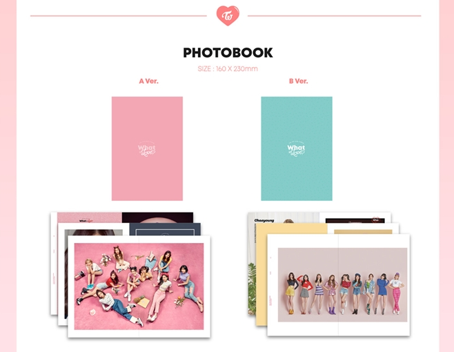 TWICE 5th Mini Album WHAT IS LOVE?, 2 VERSIONS.