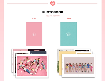 TWICE 5th Mini Album WHAT IS LOVE?, 2 VERSIONS.