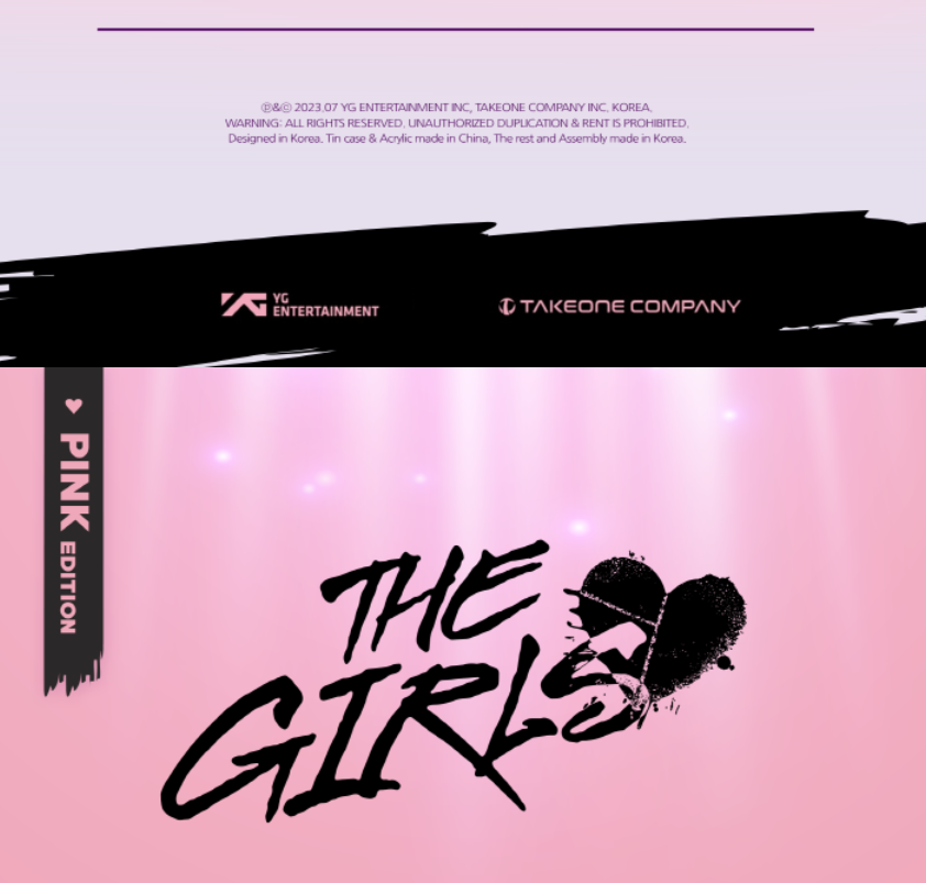 BLACKPINK 1ST OST THE GAME OST [THE GIRLS], Stellar ver. Limited Edition (2 VERSIONS).