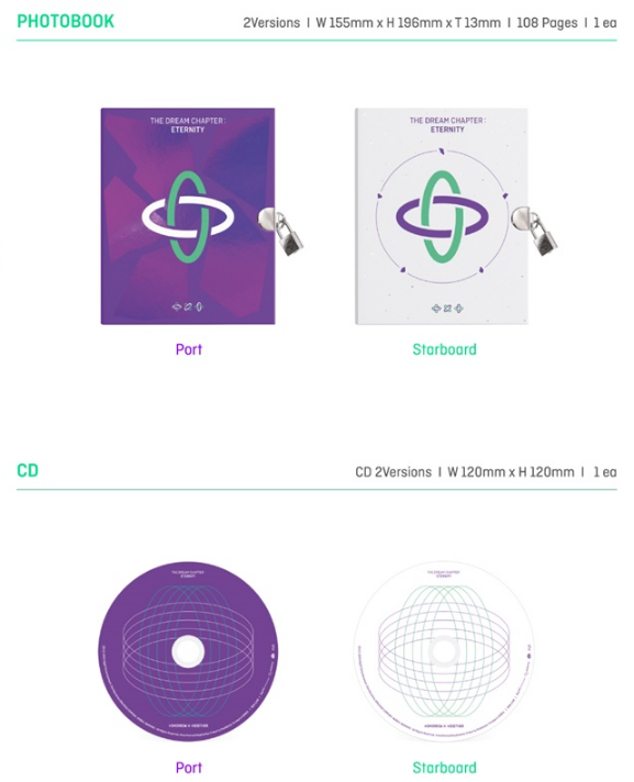 TOMORROW X TOGETHER TXT 2ND MINI ALBUM, THE DREAM CHAPTER - ETERNITY.