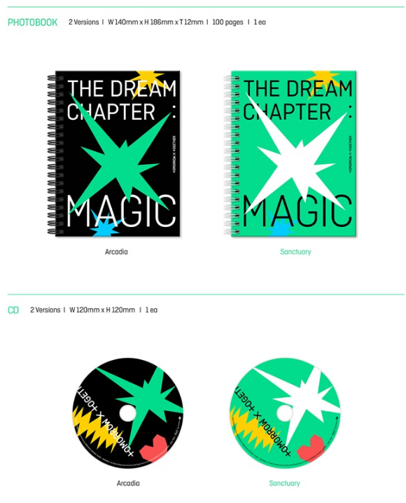 TOMORROW X TOGETHER (TXT) - 1ST ALBUM [THE DREAM CHAPTER - MAGIC] (2 Versions).