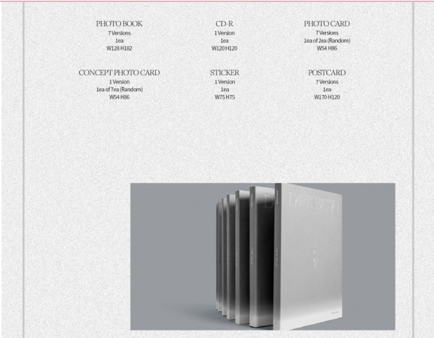 ENHYPEN, 4TH MINI ALBUM, DARK BLOOD, ENGENE VERSION, RANDOM.