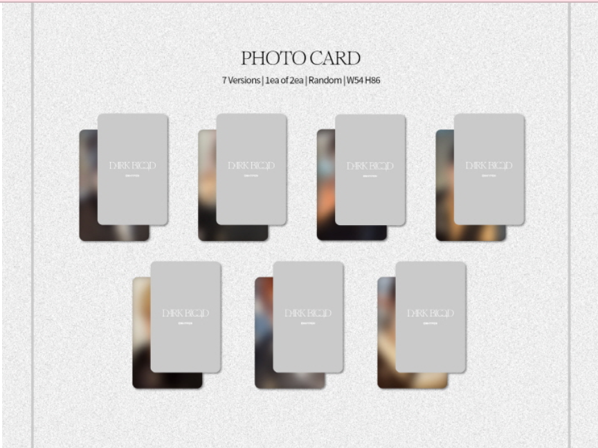 ENHYPEN, 4TH MINI ALBUM, DARK BLOOD, ENGENE VERSION, RANDOM.