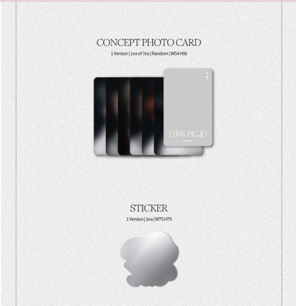 ENHYPEN, 4TH MINI ALBUM, DARK BLOOD, ENGENE VERSION, RANDOM.