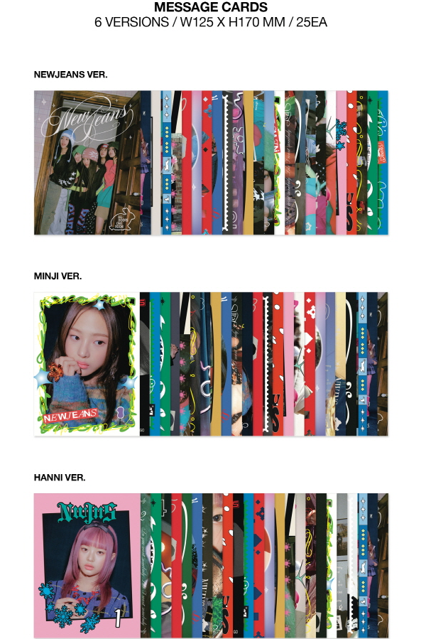 NEWJEANS - 1ST SINGLE ALBUM, OMG, MESSAGE CARD VERSION, 6 NEWJEANS - 1ST SINGLE ALBUM, OMG, MESSAGE CARD VERSION, 6