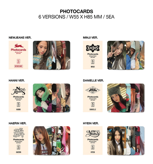 NEWJEANS - 1ST SINGLE ALBUM, OMG, MESSAGE CARD VERSION, 6 NEWJEANS - 1ST SINGLE ALBUM, OMG, MESSAGE CARD VERSION, 6