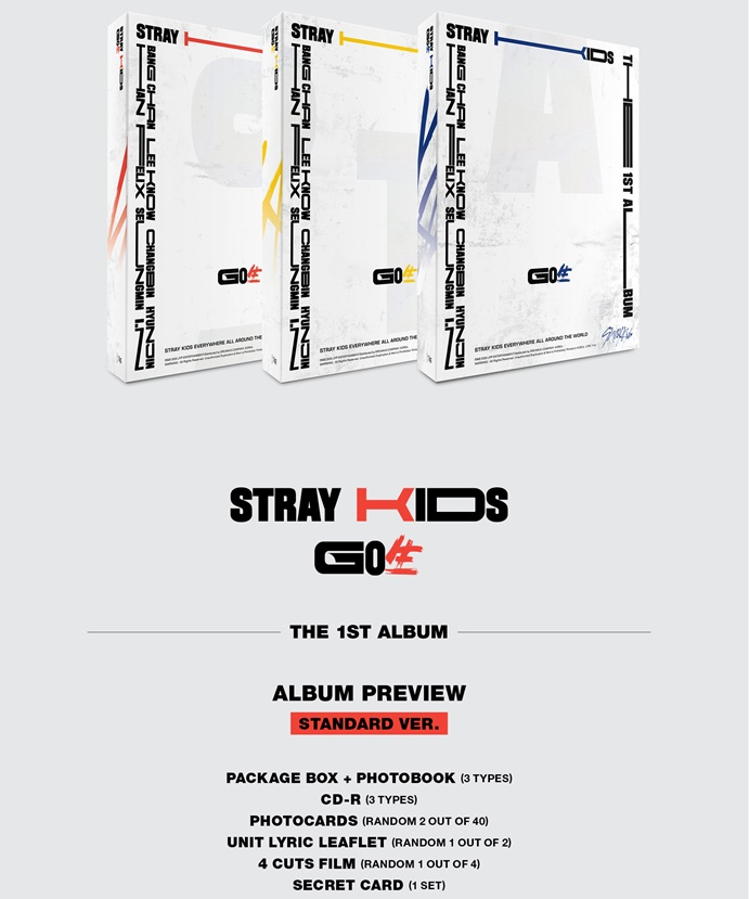 Stray Kids - 1st Album [GO生 (GO LIVE)] (3 Versions).