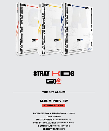 Stray Kids - 1st Album [GO生 (GO LIVE)] (3 Versions).