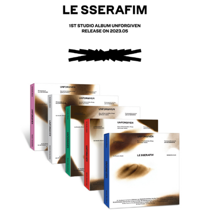 LE SSERAFIM - 1st Studio Album UNFORGIVEN Compact version (5 Versions).