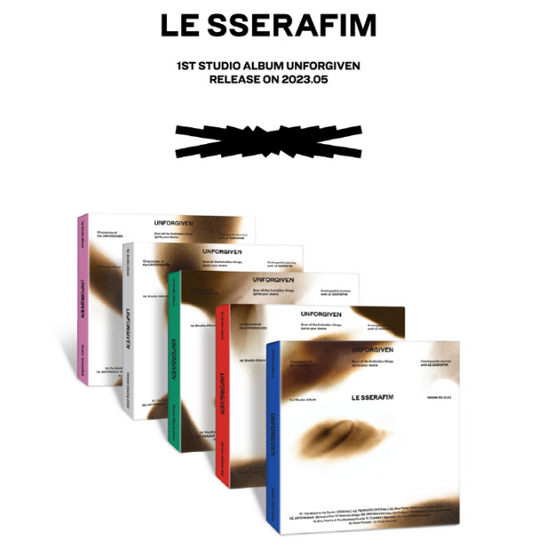 LE SSERAFIM - 1st Studio Album UNFORGIVEN Compact version (5 Versions).