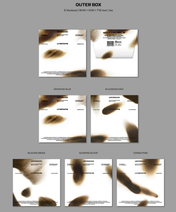 LE SSERAFIM - 1st Studio Album UNFORGIVEN Compact version (5 Versions).